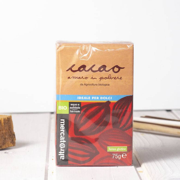 Cacao Amaro In Polvere Biologico da 75g- Altromercato - La Bottega di Fuori di Zucca