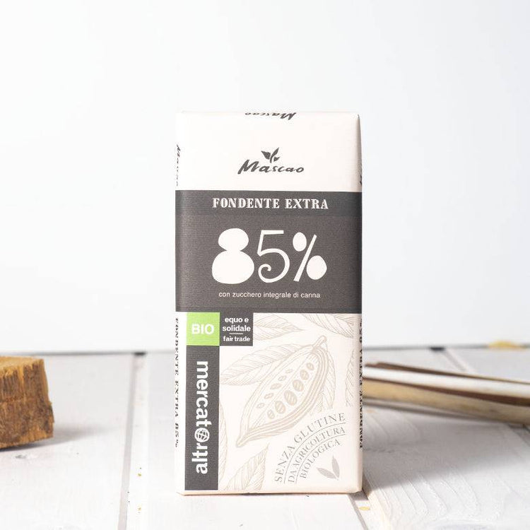 Cioccolato Mascao fondente extra al 85% - biologico - 100g - Altromercato - La Bottega di Fuori di Zucca