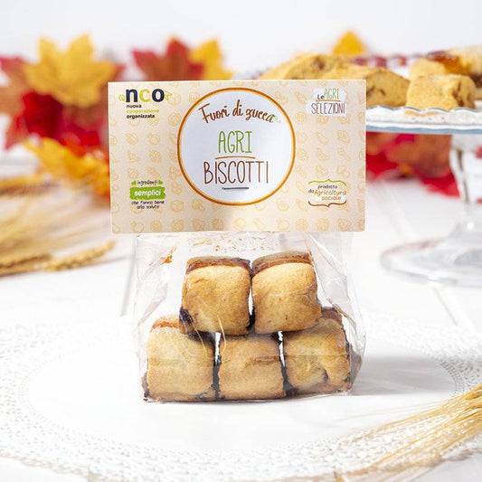 Biscotto artigianale "Amarena" con farina senatore cappelli da 250g - Le Agri Selezioni - La Bottega di Fuori di Zucca